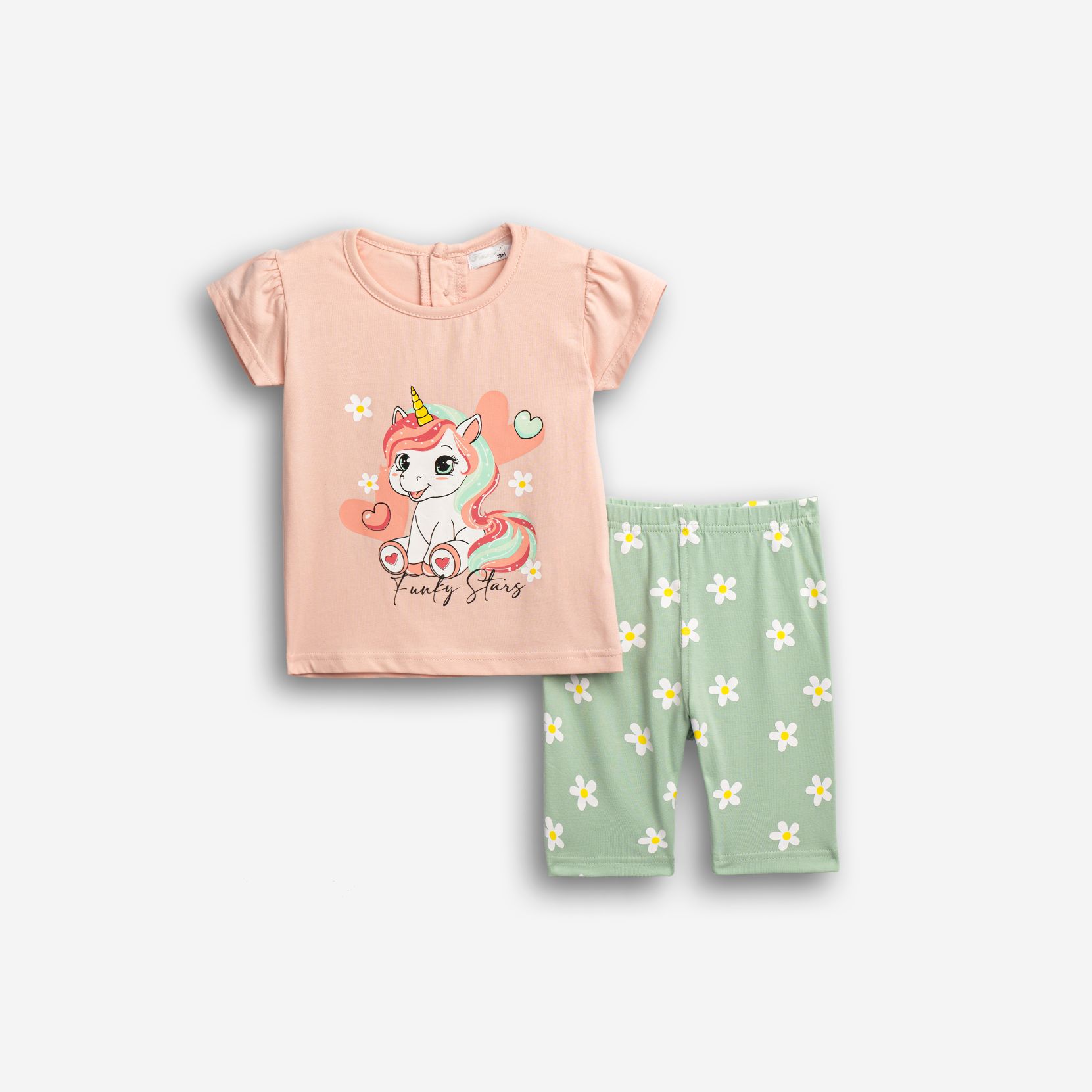 Μπλουζοφόρεμα+κολάν κάπρι μηνών κορίτσι