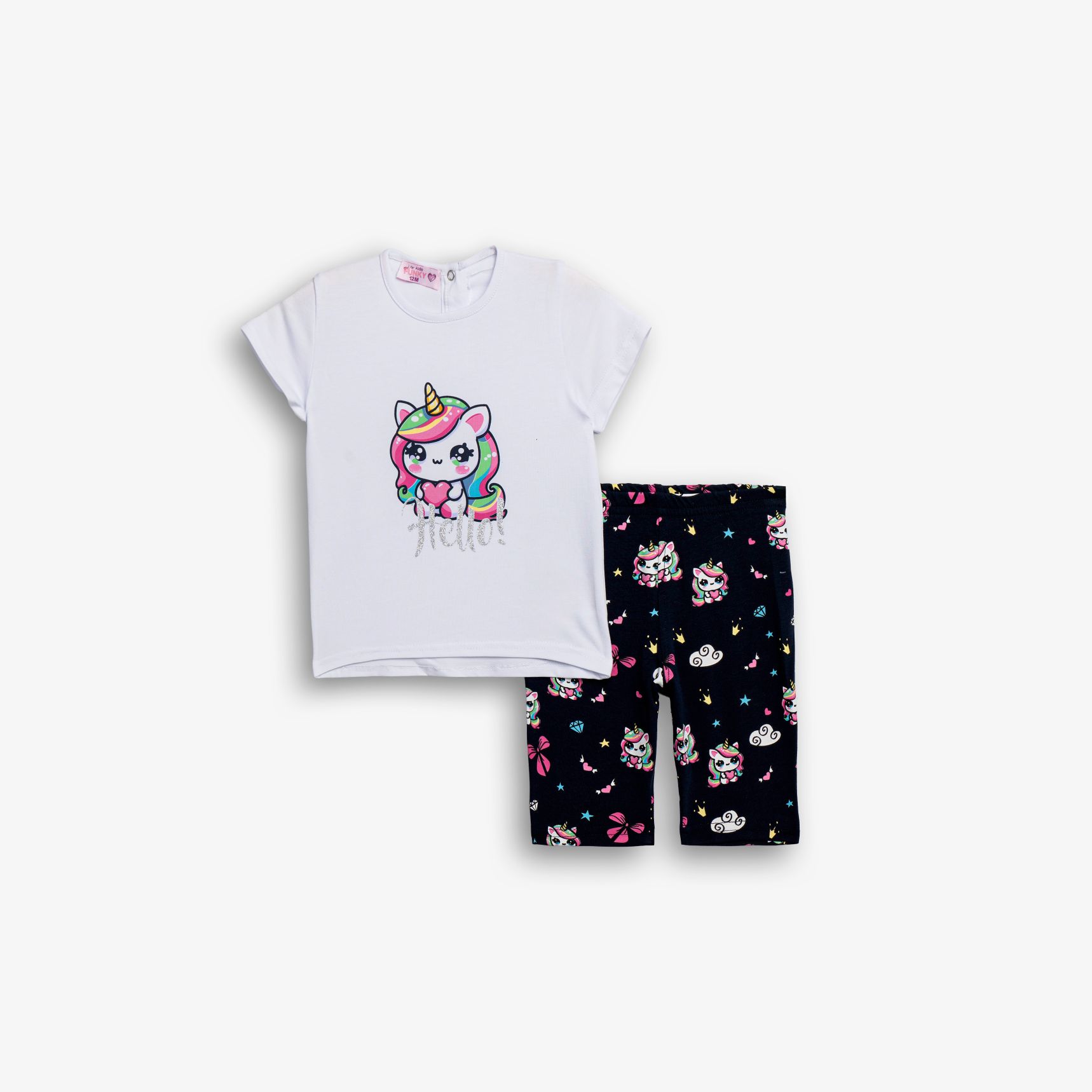 Μπλουζοφόρεμα+κολάν κάπρι μηνών κορίτσι