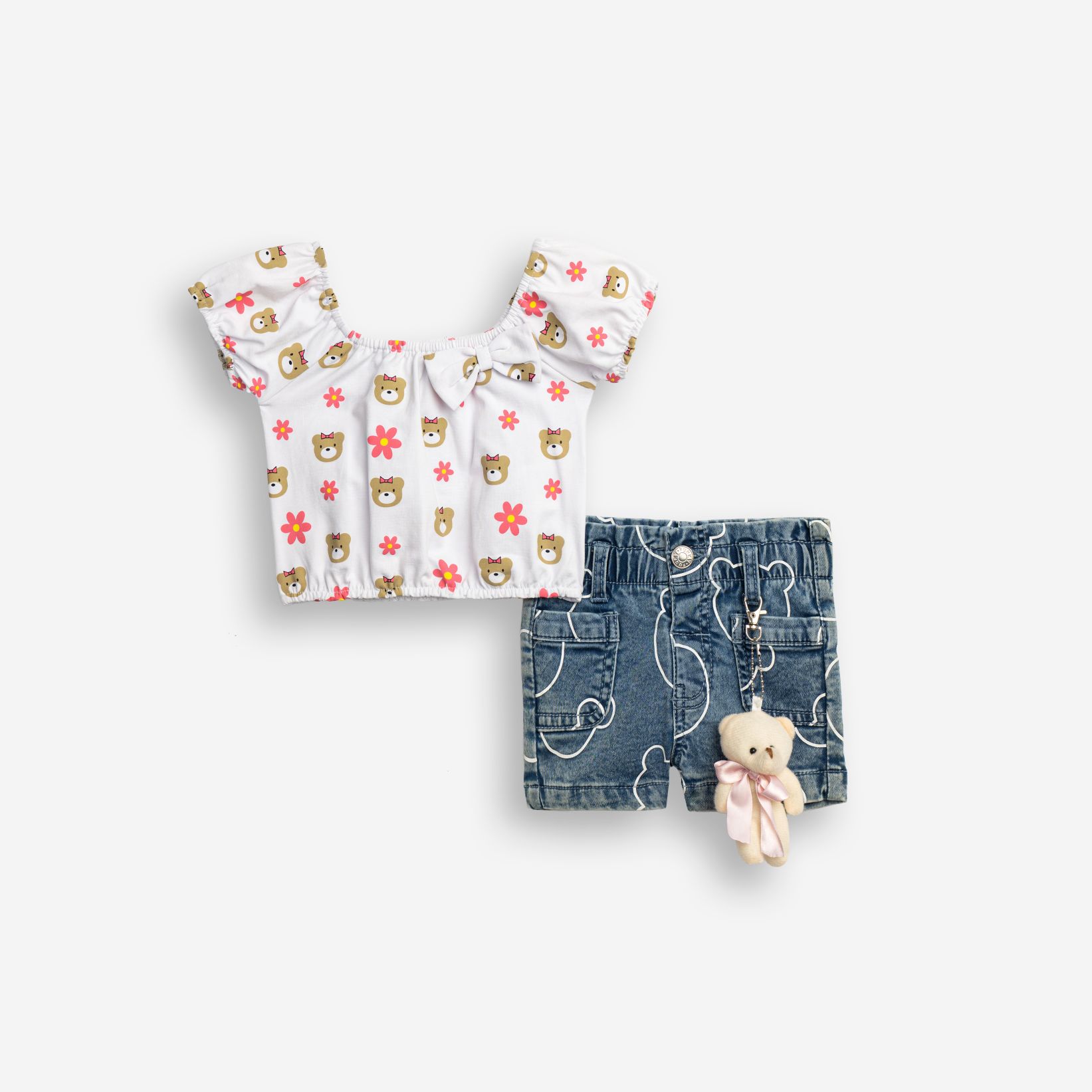 Σετ μπλούζα+σόρτς μηνών κορίτσι