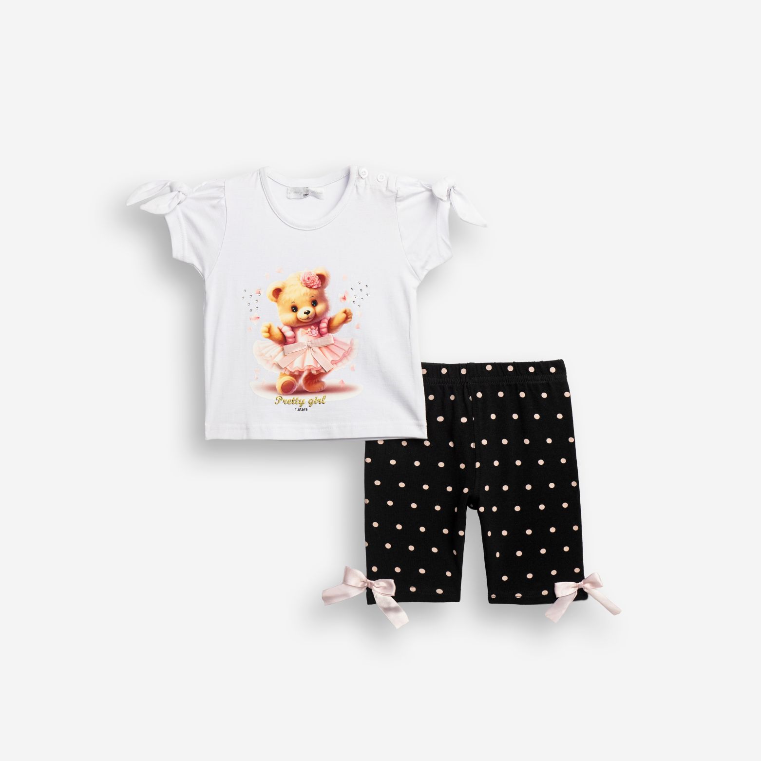 Μπλούζα+κολάν κάπρι μηνών κορίτσι