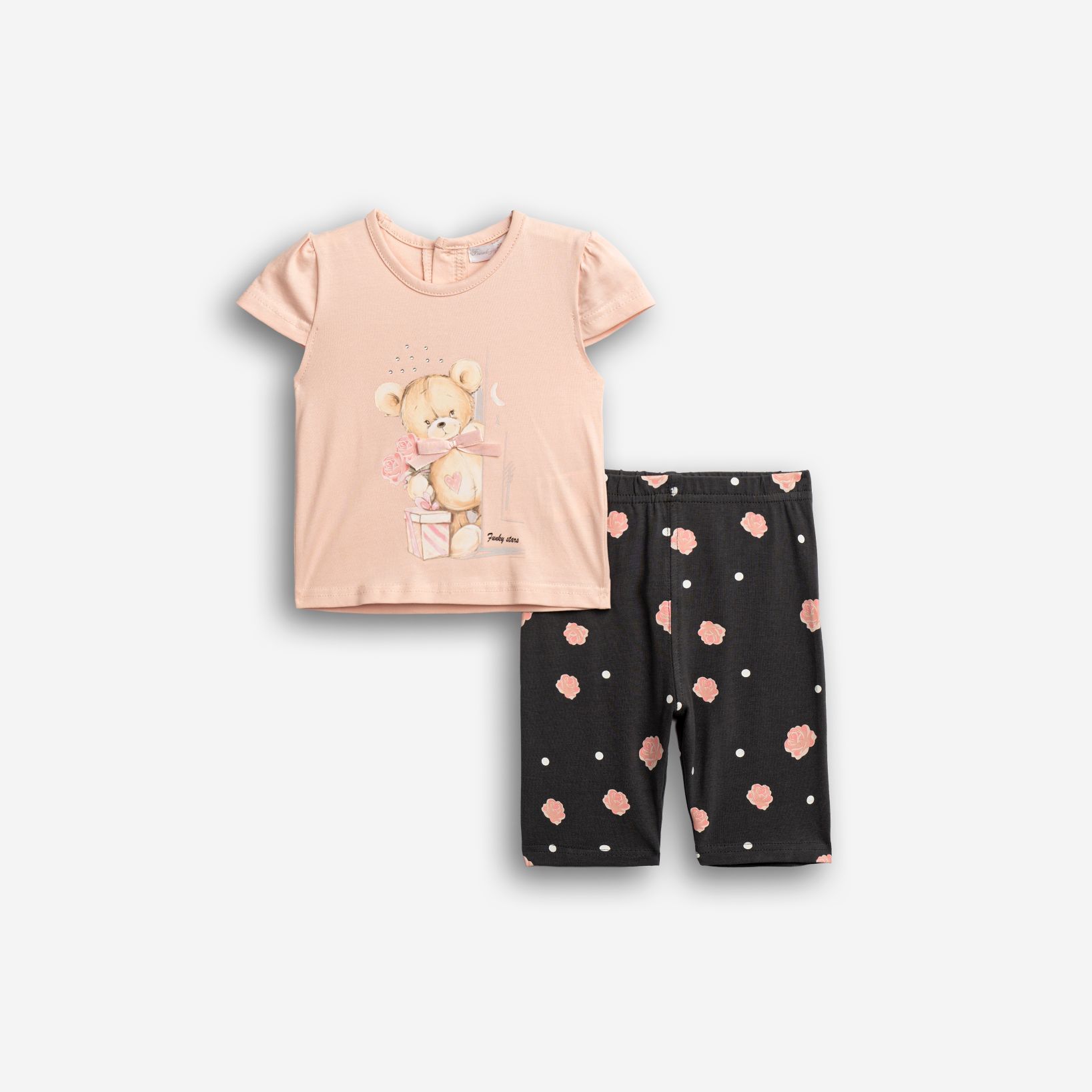 Μπλούζα+κολάν κάπρι μηνών κορίτσι