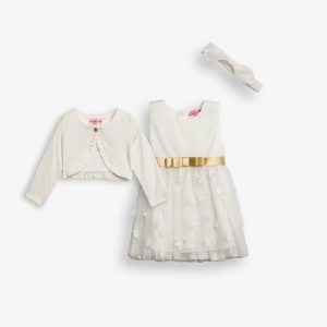 Σετ μπολερό+φόρεμα μηνών κορίτσι
